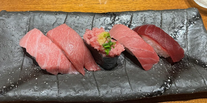 Sushi, som det ser ud i Japan
